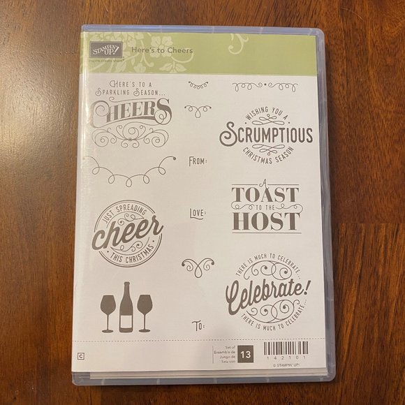 Stampin Up Here's to Cheers Stamp Set - Picture 1 of 2